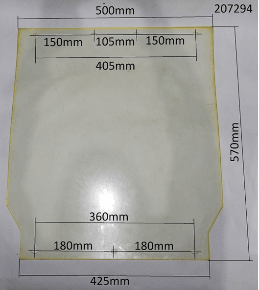 Коврик полиуретановый для TSS-WP100TH/TL (570х500х5)