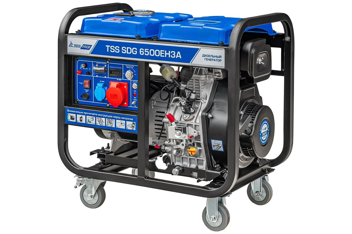 Дизель генератор TSS SDG 6500EH3A