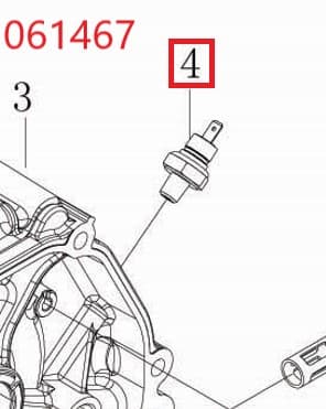 Датчик давления масла SGG 9000(.L.),LC192FD Lc / Oil pressure sensor (283690002-0001)