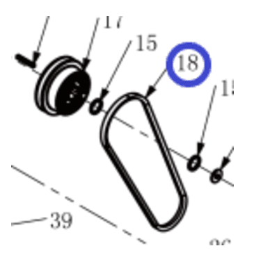 Ремень приводной зубчатый (13х935La) для TSS-CP-240D/Belt (13х935La/13х889Li)