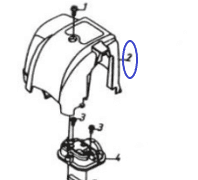 Кожух двигателя 140FA/Cylinder Shield TSS-GJH95A, (№2 JH95A, HUASHENG 140FA)