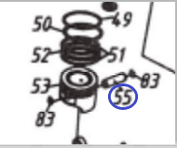 Палец поршня 140FA/Piston Pin TSS-GJH95A, (№55 JH95A, HUASHENG 140FA)