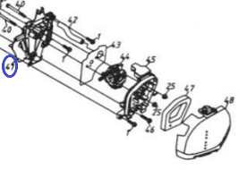 Проставка карбюратора 140FA/Intake-Tube Part TSS-GJH95A, (№41 JH95A, HUASHENG 140FA)