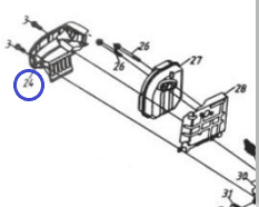 Кожух глушителя внешний 140FA/Muffler Lower Shield TSS-GJH95A, (№24 JH95A, HUASHENG 140FA)