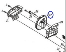 Глушитель двигателя 140FA/Muffler TSS-GJH95A, (№27 JH95A, HUASHENG 140FA)