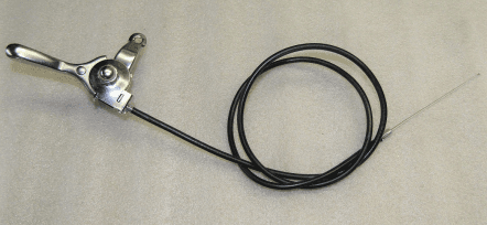 Рычаг газа в сборе с тросиком TSS RH-350H&L/throttle lever assy TSS RH-350, №43 (Q300S-043)