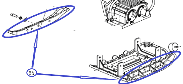 Пластины расширительные TSS-WP330YH&L (New)/Extension plate (New), №85 (CNP330AY085)