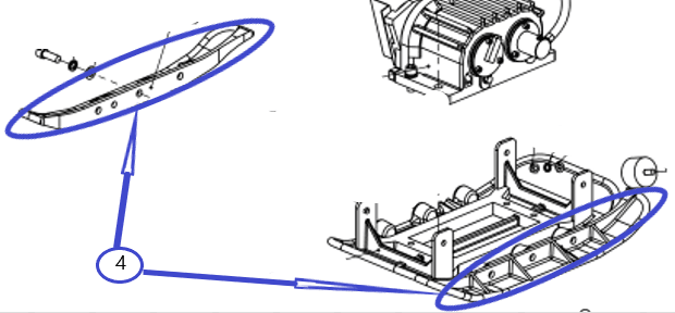 Пластины расширительные TSS-WP320H&L (New)/Extension plate (New), №4 (CNP330A004)