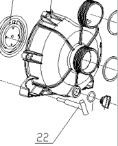 Винт корпуса помпы TSS PDST80E/T-slot bolts PDST80E, №22 (30103-00023-00)