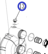 Пробка помпы (сливная/заливная) TSS PGT80/Screw plug PGT80, №13 (70010-00237-00)