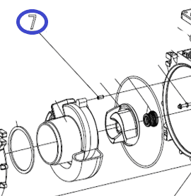Шпонка помпы TSS PGST80/Cylindrical pin PGST80, №7 (70010-04161-00)