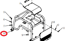 Рама защитная TSS-CP-450D/Frame, №8 (2305-11000-3)