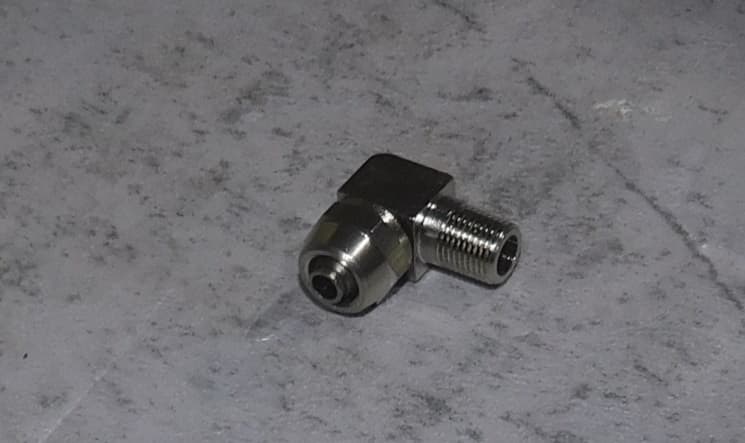 Штуцер трубки рабочего цилиндра TSS-CP-320/Copper elbow, CNP330AY-1-C40 (3110103002)