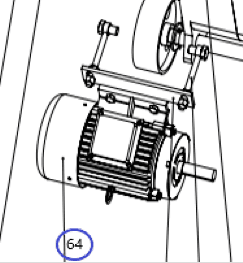 Электродвигатель (380/4кВт) ТСС GQ 50N/Motor GQ 50N, №64