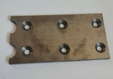 Пластина направляющая ножа TSS GQ 40A/GQ40A WEAR-RESISTING PLATE (STEEL-CAST), №3 (60002533)