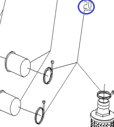 Хомут патрубка TSS PDST80E/hoop PDST80E, №20 (34024-00044-00)