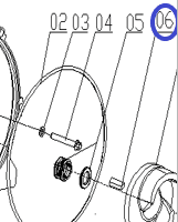 Шпонка механического уплотнителя TSS PDST80E/Flat key PDST80E, №6 (33400-00151-00)