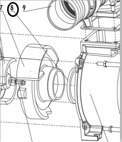 Кольцо уплотнительное улитки TSS PDST100E/Sealant gasket PDST100E, №8 (30152-00130-00)