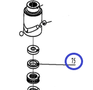 Шайба кулачкового корпуса TSS-JH96/Thrust Washer, TSS-JH96 (№75)