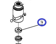 Проставка кулачкового корпуса TSS-JH96/Adjusting Gasket, TSS-JH96 (№74)