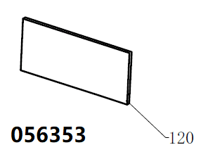 TSS DUAL DWG-500 / Position120 - Transparent window glass (70009-04657-00)