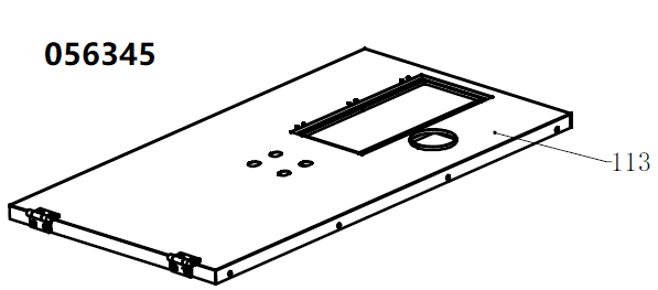 TSS DUAL DWG-500 / Position 113 - Upper cover plate (33013-01504-00)