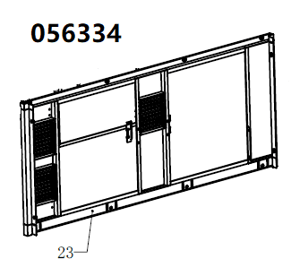 TSS DUAL DWG-500 / Position 23 - Left side plate (33014-02540-00)