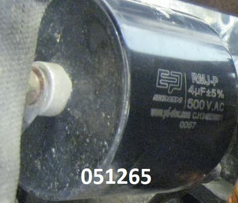 Capacitor 4uF 500V AC (31005-00217-00)