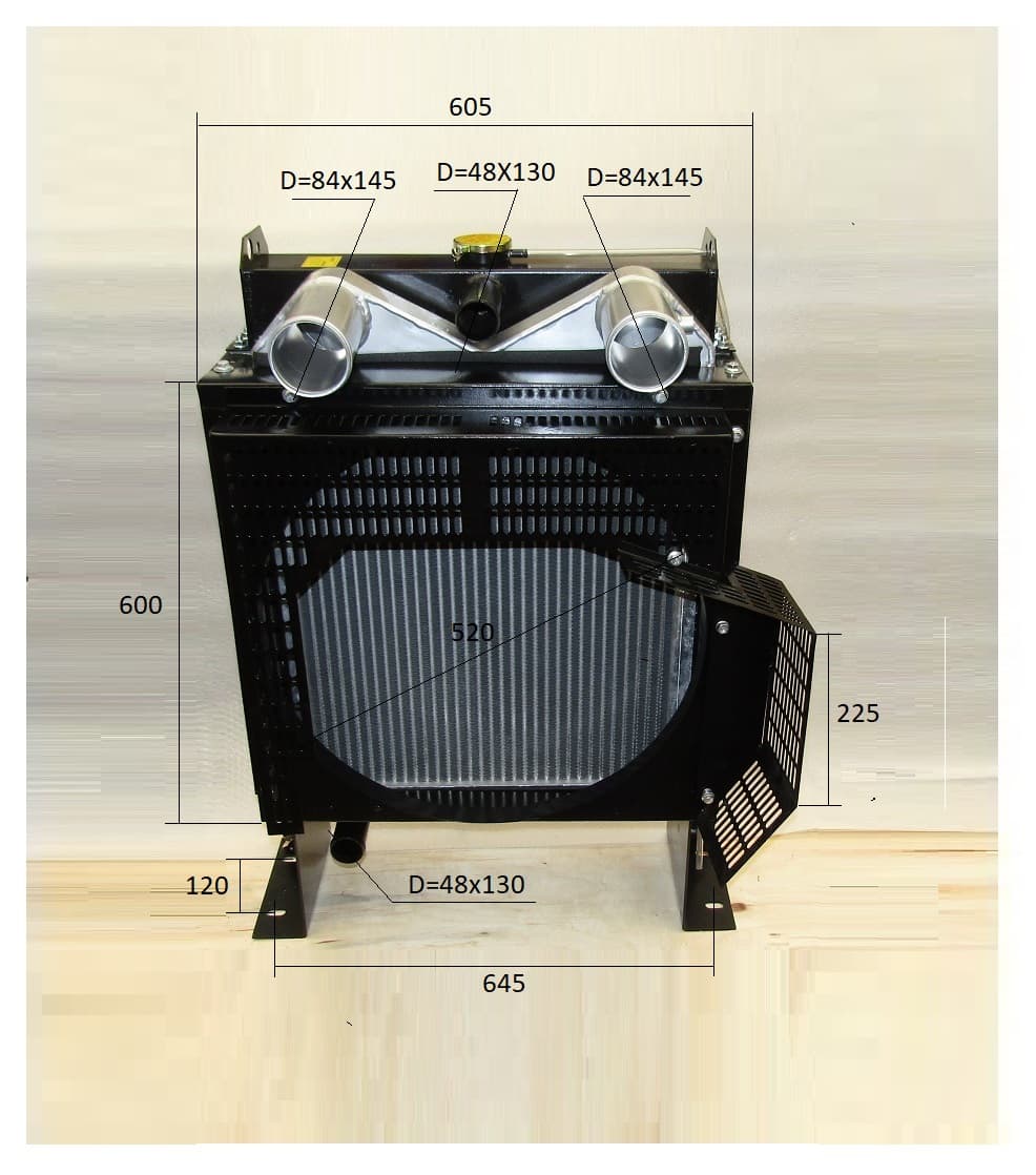Радиатор охлаждения с интеркулером Ricardo R4105ZLDS1; TDK56, 66 4LT (с интеркулером)/Radiator (уце