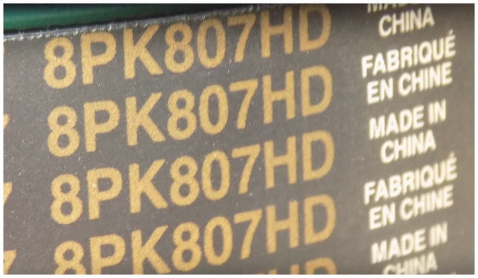 Ремень приводной генератора TDP 235 6LTE/Belt, 8PK807HD