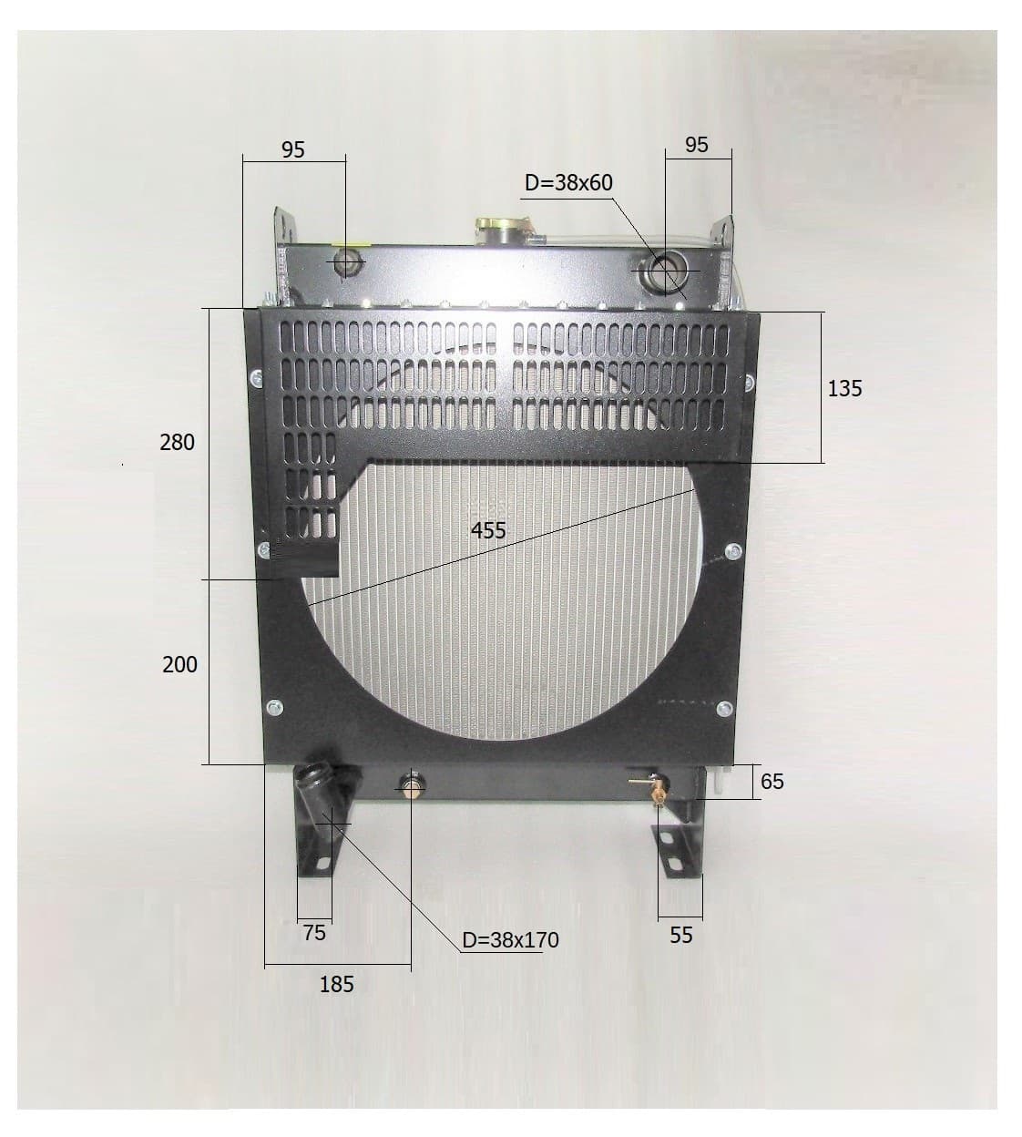 Радиатор охлаждения TDR-K 25 4L/Radiator,