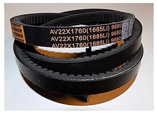 Ремень вентилятора TDX 660 12VTE / Belt for fan for KPV660 (AJ-KX825)
