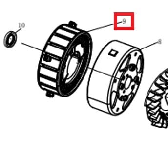 Статор альтернатора инверторный 230V SGG 3800Ei-4000ESi,KM170F / Inverter motor stator 230V (02.09.30120-350002-00)