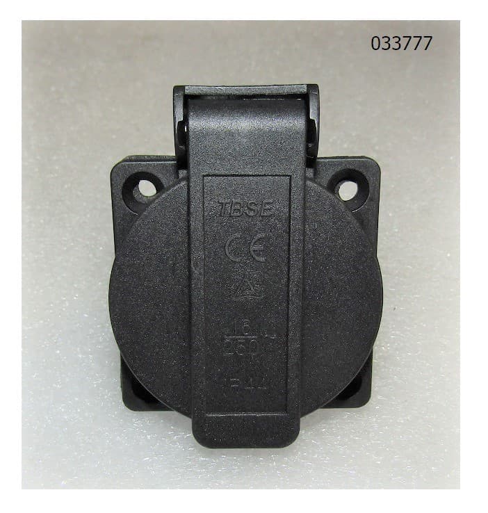 Розетка 230V,16A (черный цвет) SGG 10000Ei / 230V,16A Black socket