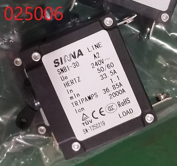 Выключатель автоматический (одинарный) 33.5А SGG 8000EHNA KM / AC circuit breaker