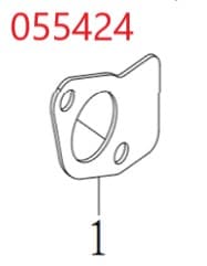 Прокладка глушителя SDG 5500EHA,CP188FE Cm / Exhaust gasket (33048-00701-00)