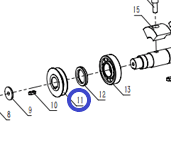 Шкив вала вибратора TSS-CP-320/Driven pulley, CNP330AY-1-C11 (3030103001)