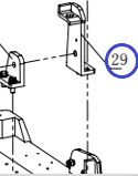 Кронштейн крепления рычага управления с фиксатором TSS-CP-220/Seat, handle, CNP330Y-1-B29 (3020102007)