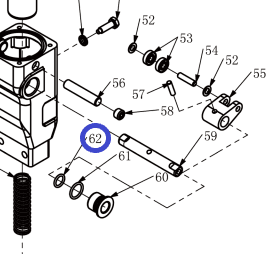Уплотнительной кольцо №62 вала насоса реверсаTSS-CP-240/O-Ring, №62 (260192.5)