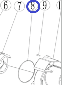Кольцо уплотнительное крыльчатки TSS PGT80/Worm shell sealing ring PGT80, №8 (30152-00124-00)