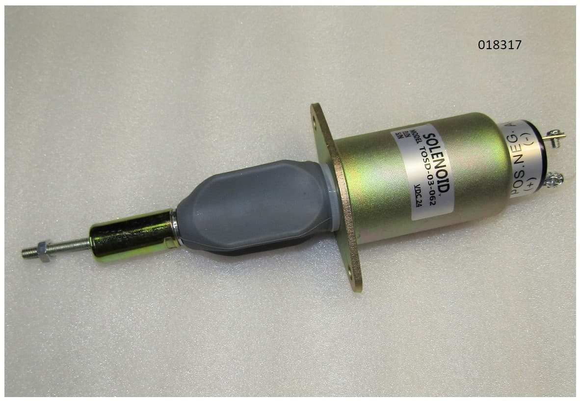 Соленоид ТНВД (24 V) со штоком фланцевого крепления/Fuel cut solenoid valve subassembly ar.steel 24v