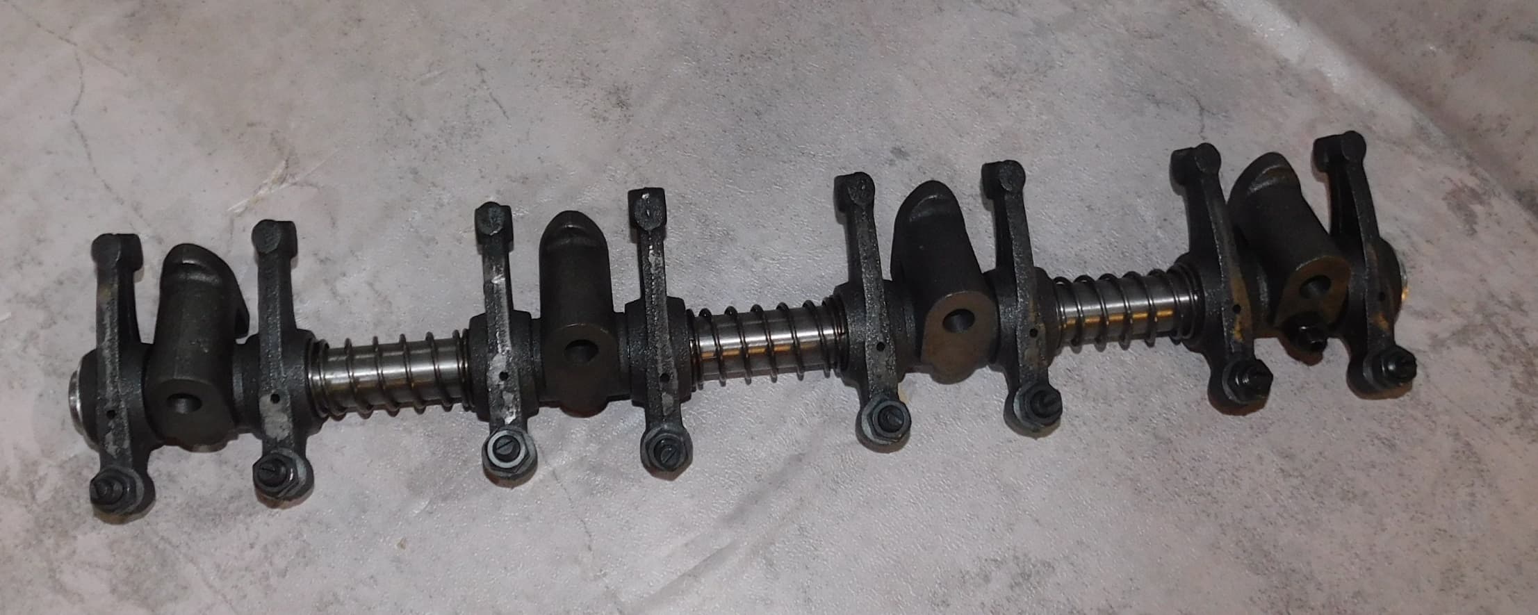 Ось коромысел в сборе с коромыслами,стойками,пружинамTDA-N30 4LT/Valve rocker shaft assy(фото 003062