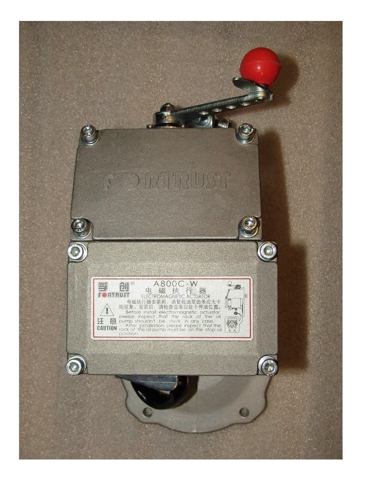 Актуатор электрон. регулятора оборотов ТНВД SDEC SC7H230D2; TDS120,155,168 6LTE/Actuator Assy (C2002.; FORTRUST A800C-W-A 24V;FD1838110;S00012773+02)