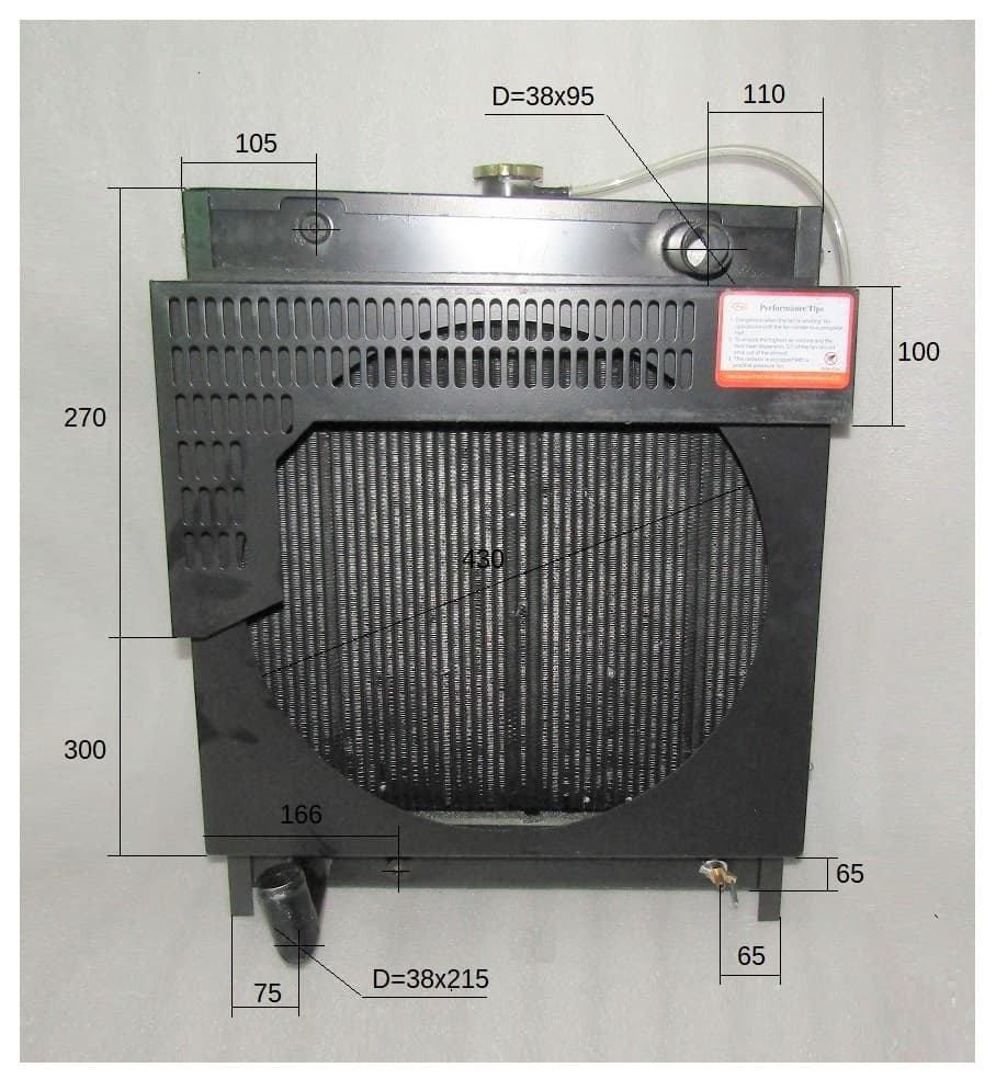 Радиатор охлаждения Ricardo Y485BD; TDК 14,17 4L/Radiator assembly