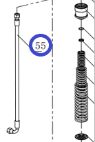 Трубка масляного насоса TSS-CP-320/High pressure oil pipe, CNP330AY-1-A55 (3110103001)