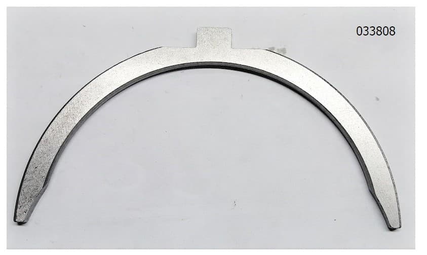 Полукольцо упорного подшипника верхнее Yangdong Y4105D/Upper thrust piece of crankshaft