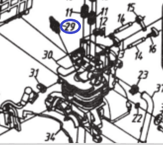 Свеча зажигания 140FA/Spark Plug TSS-GJH95A, (№29 JH95A, HUASHENG 140FA)