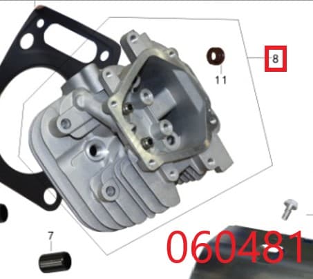 Головка блока цилиндра SGG 10000(..),2V78F-2 "II" (R-правая) с втулками,седлами клапанов Lf / Cylinder head Assy "II" (12141)