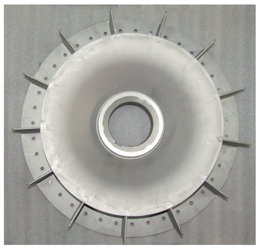 Крыльчатка генератора SA-200/Cooling fan for 200KW
