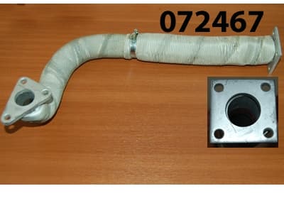 Труба выхлопная с сильфоном ЭЛАД14/19 (от двигателя к глушителю) / Exhaust hose assy for KDE14-11200